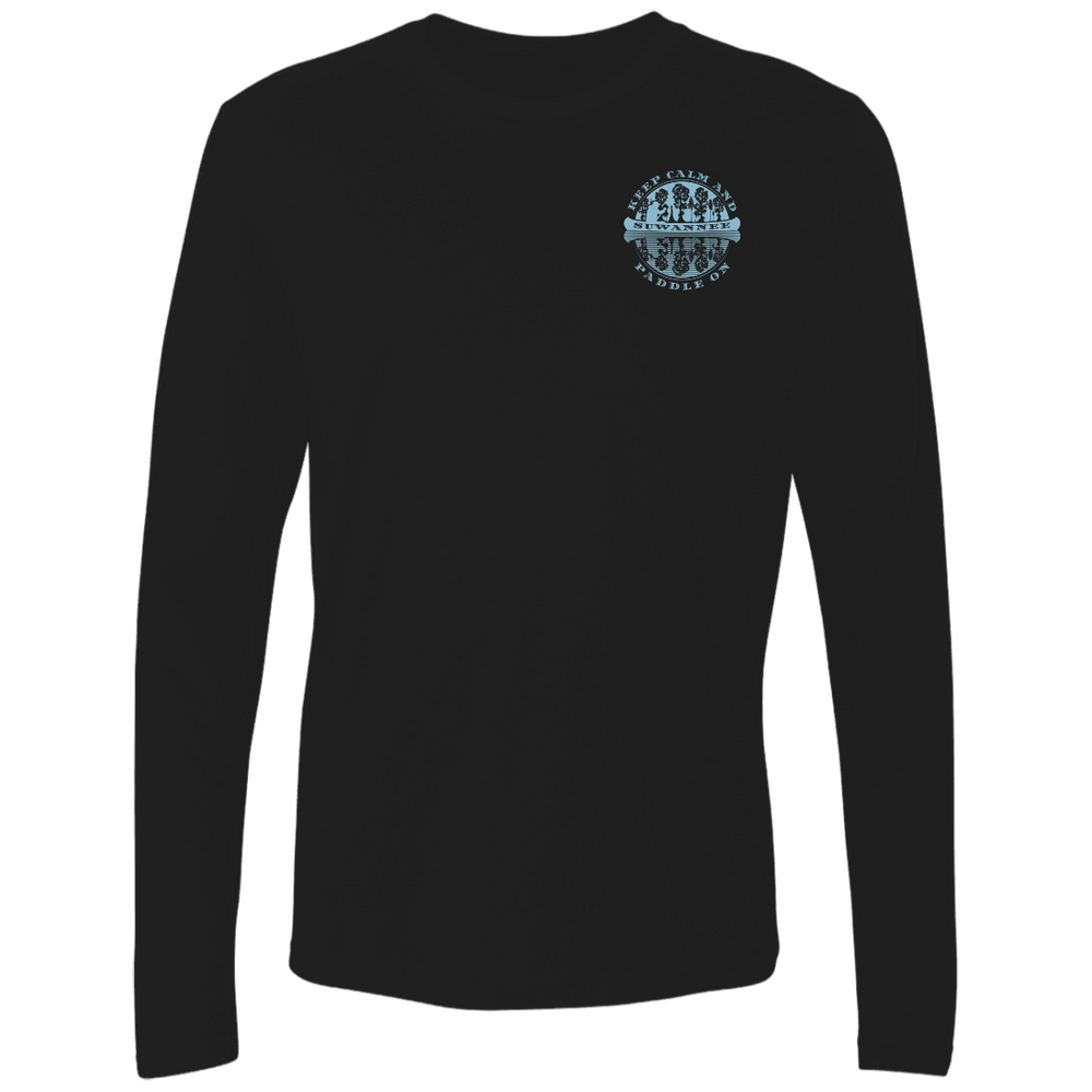 Canoe Adventure :: Mens LS Tshirt :: Keep Calm Paddle On™