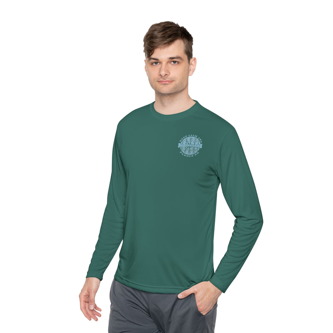 Canoe Adventure :: Mens LS Performance :: Keep Calm Paddle On™