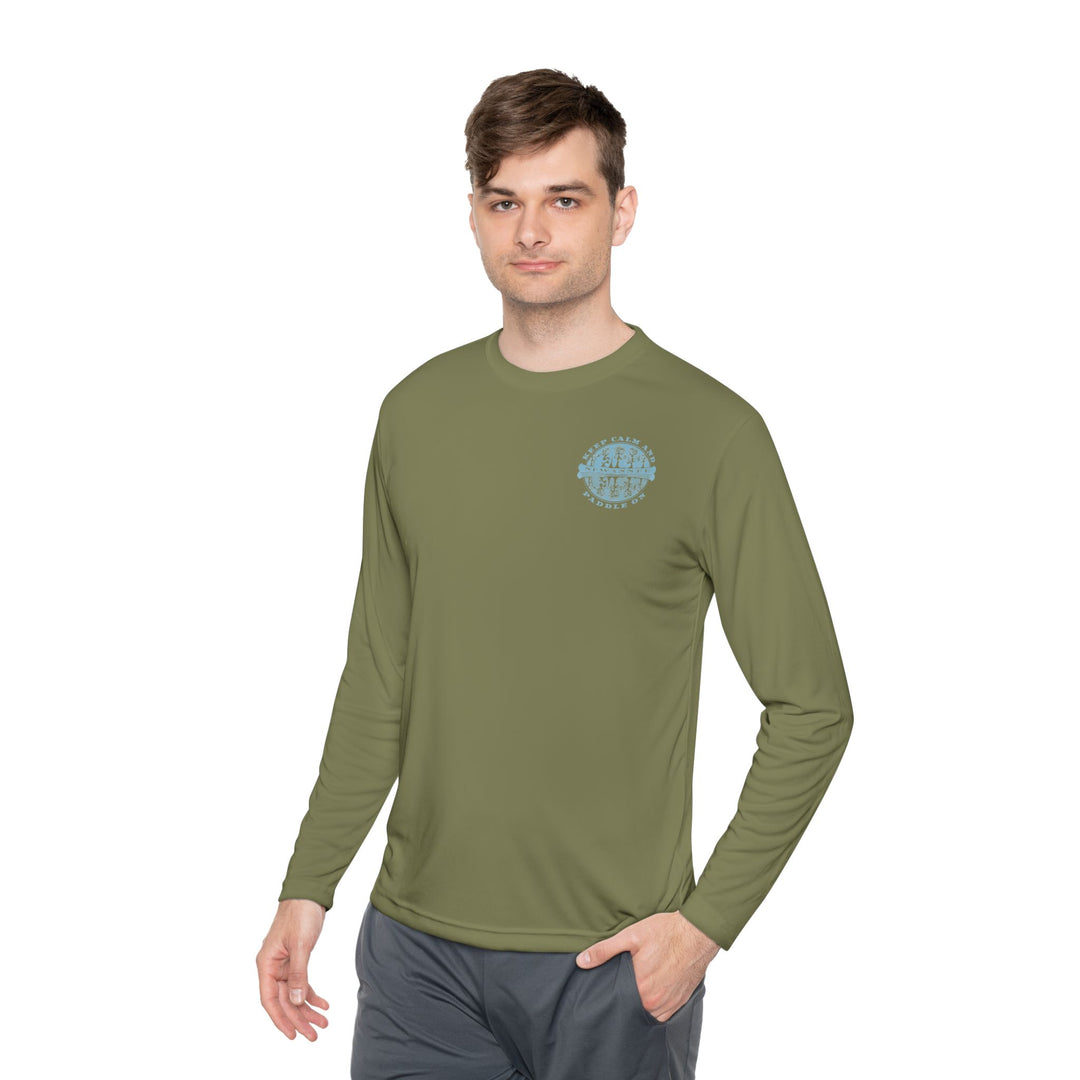 Canoe Adventure :: Mens LS Performance :: Keep Calm Paddle On™