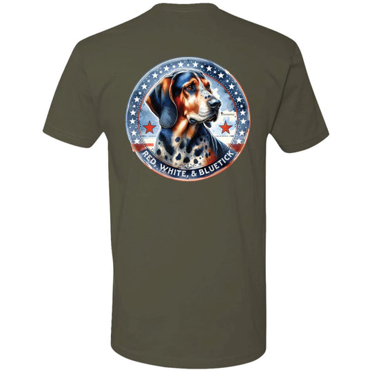 Patriotic Bluetick :: Mens SS Tshirt :: Americana