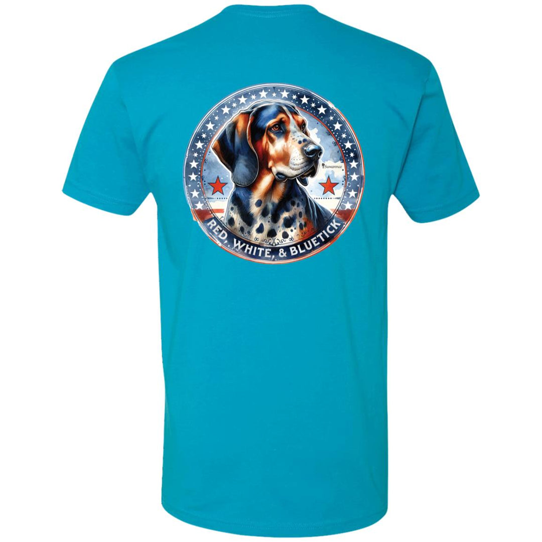 Patriotic Bluetick :: Mens SS Tshirt :: Americana