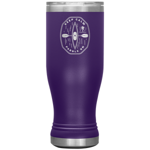 Keep Calm Kayak - Engraved Stainless Steel BOHO Tumbler 20 oz Vacuum Insulated