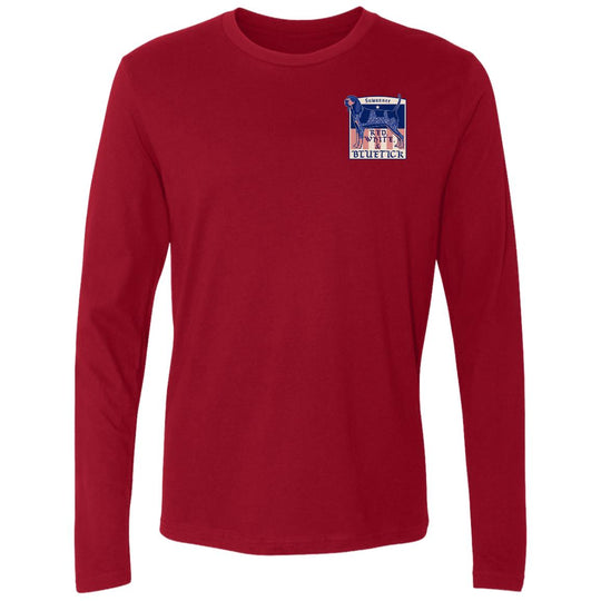 Red White & Bluetick™ :: Mens LS American Flag Tshirt :: Americana