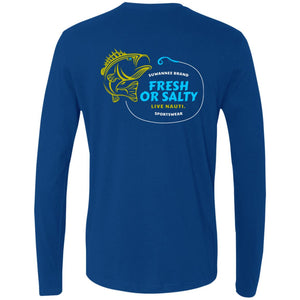 Bass Lure :: Mens LS Tshirt :: Fresh or Salty™