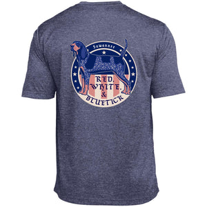 Red White & Bluetick™ Badge :: Mens SS American Flag Performance Tshirt