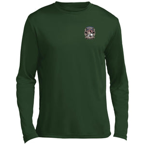 Pardon The Fowl Mouth™ Quail :: Mens LS Performance Tshirt :: Fowl Language™