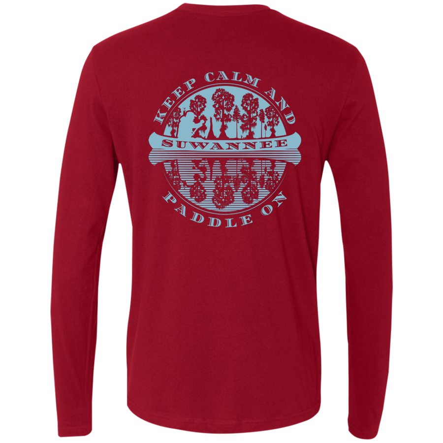Canoe Adventure :: Mens LS Tshirt :: Keep Calm Paddle On™
