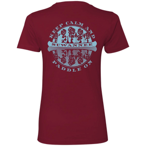 Canoe Adventure :: Womens SS Tshirt :: Keep Calm Paddle On™