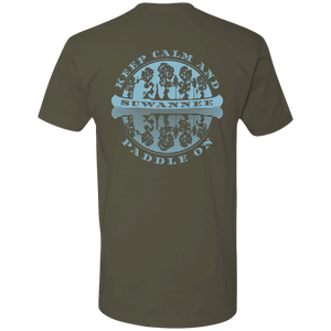 Canoe Adventure :: Mens SS Tshirt :: Keep Calm Paddle On™