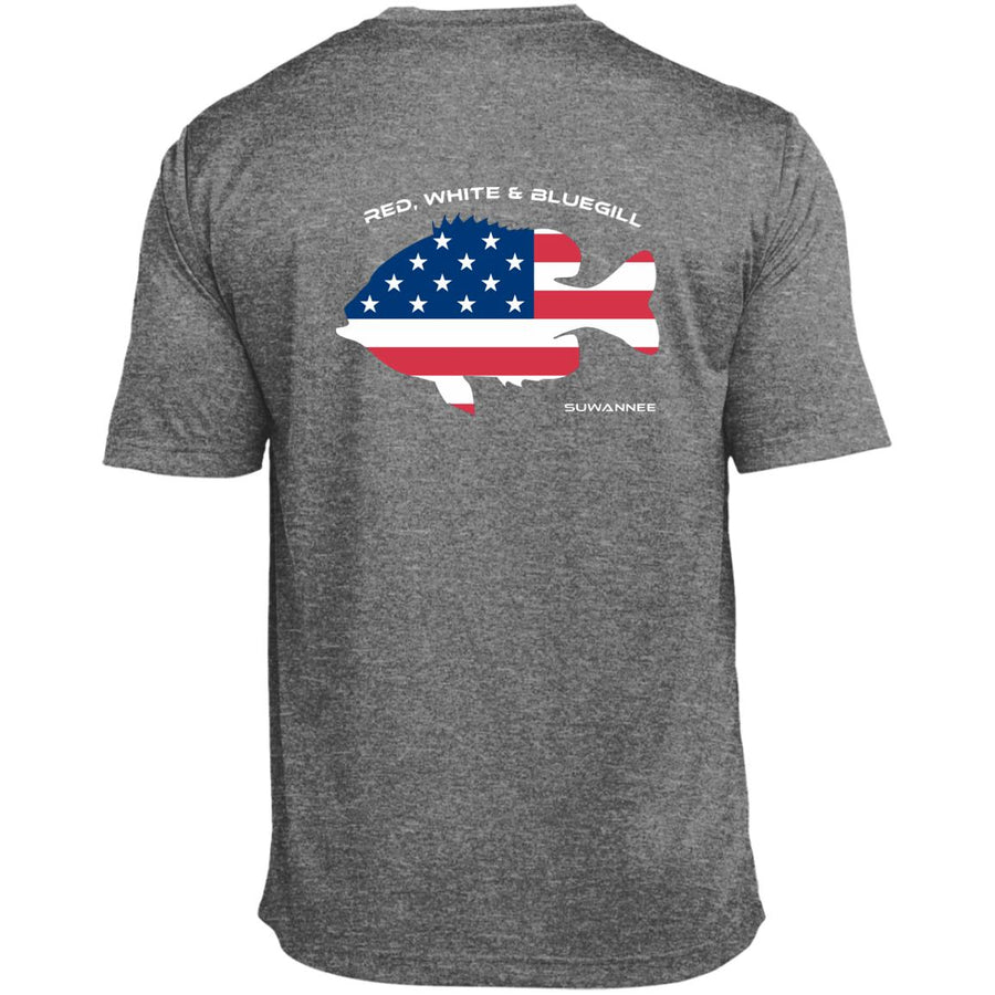 Red White & Bluegill™ :: Mens SS American Flag Performance