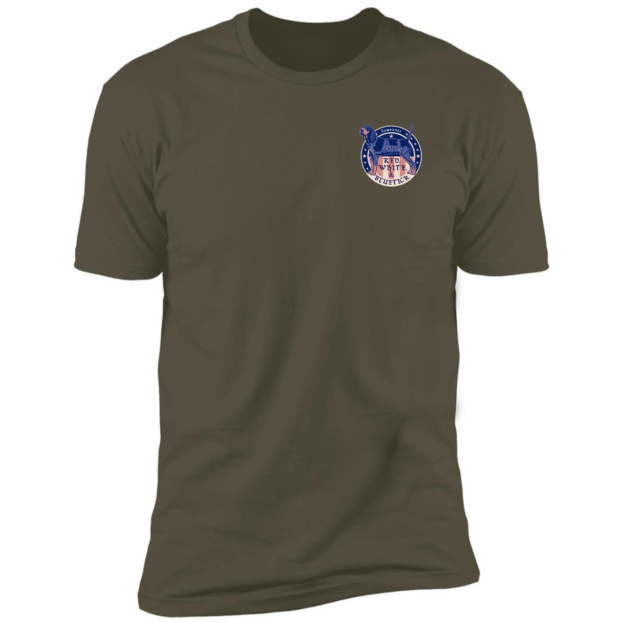 Red White & Bluetick™ Badge :: Mens SS American Flag Tshirt :: Americana