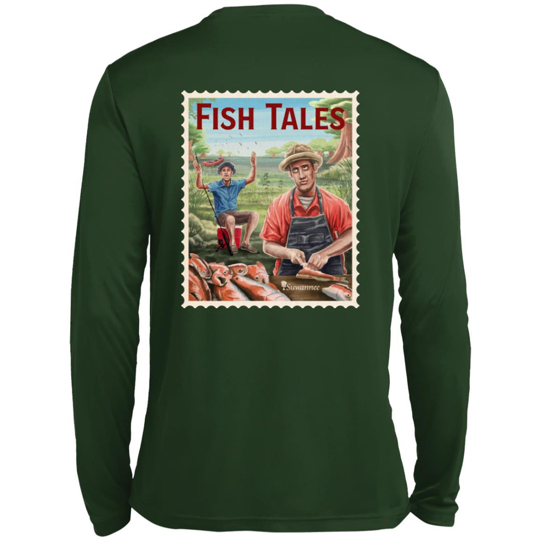 Fish Camp™ :: Mens LS Performance Tshirt :: Fish Tales™