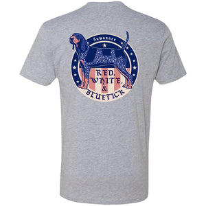 Red White & Bluetick™ Badge :: Mens SS American Flag Tshirt :: Americana