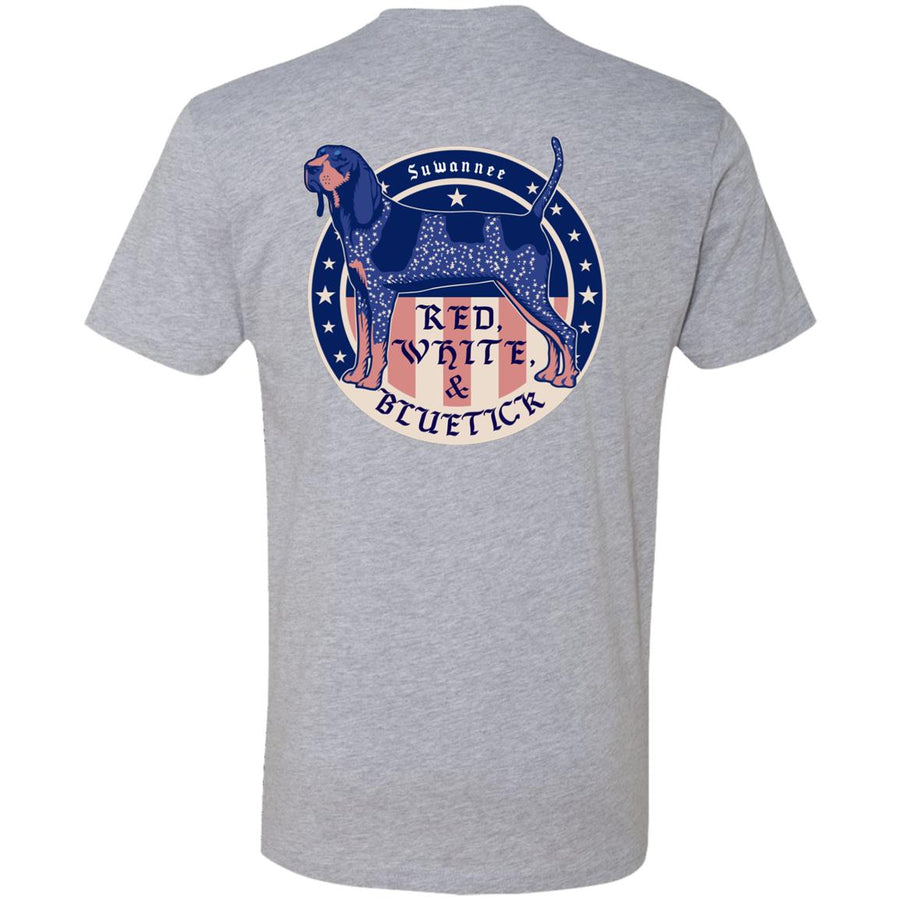 Red White & Bluetick™ Badge :: Mens SS American Flag Tshirt :: Americana