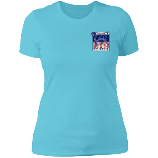 Red White & Bluetick™ :: Womens SS American Flag Tshirt :: Americana