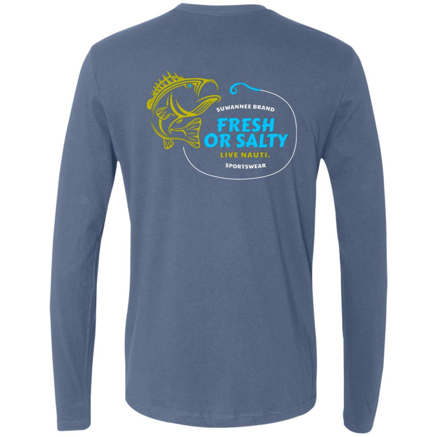 Bass Lure :: Mens LS Tshirt :: Fresh or Salty™