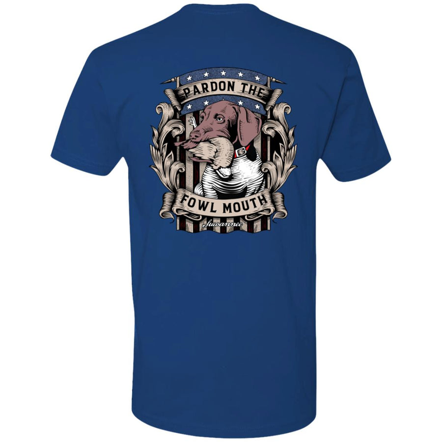 Pardon The Fowl Mouth™ Quail :: Mens SS Tshirt :: Fowl Language™