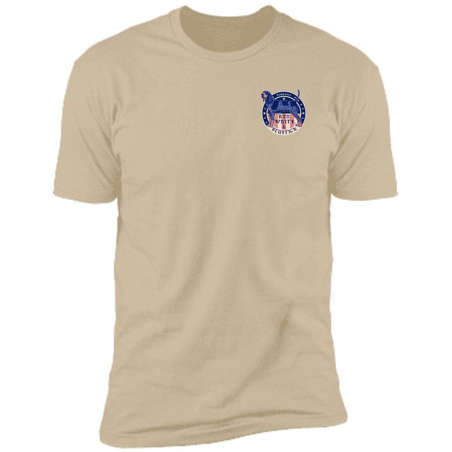 Red White & Bluetick™ Badge :: Mens SS American Flag Tshirt :: Americana