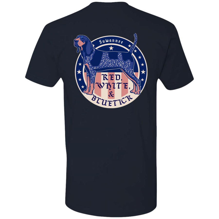 Red White & Bluetick™ Badge :: Mens SS American Flag Tshirt :: Americana