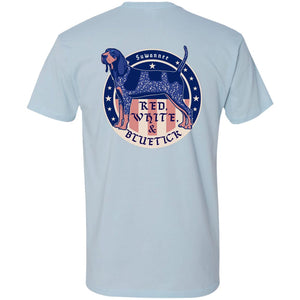 Red White & Bluetick™ Badge :: Mens SS American Flag Tshirt :: Americana