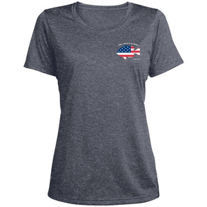Red White & Bluegill™ :: Womens SS American Flag Performance