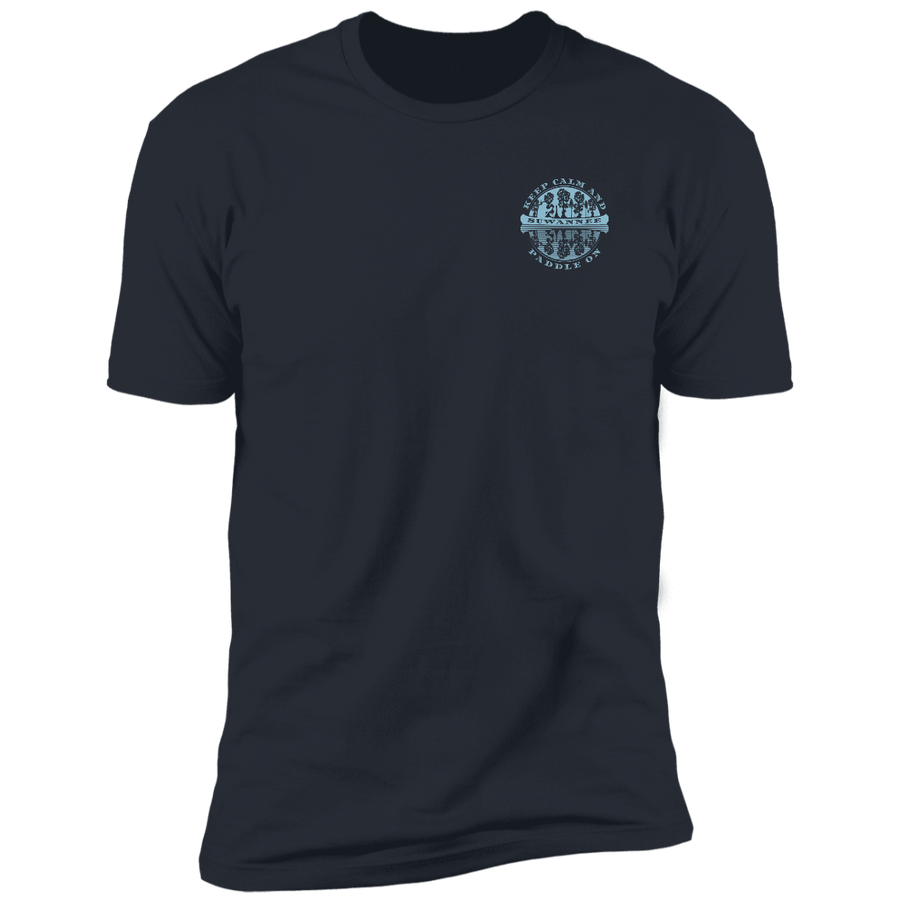 Canoe Adventure :: Mens SS Tshirt :: Keep Calm Paddle On™