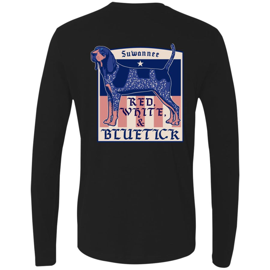 Red White & Bluetick™ :: Mens LS American Flag Tshirt :: Americana