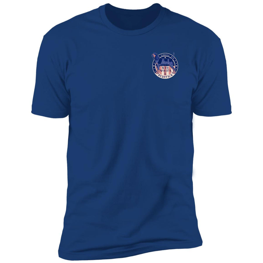 Red White & Bluetick™ Badge :: Mens SS American Flag Tshirt :: Americana