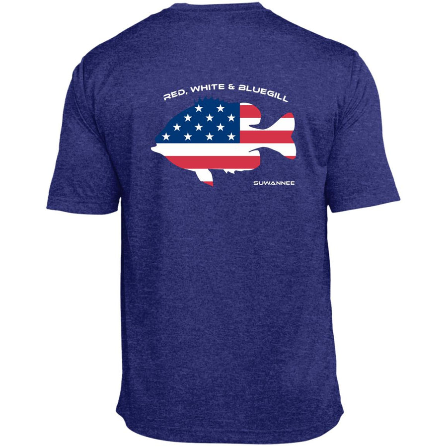 Red White & Bluegill™ :: Mens SS American Flag Performance