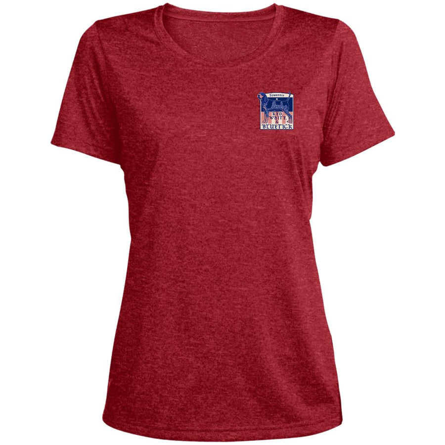 Red White & Bluetick™ :: Womens SS American Flag Performance Tshirt