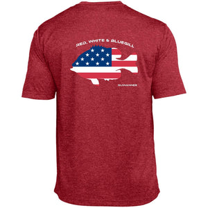 Red White & Bluegill™ :: Mens SS American Flag Performance