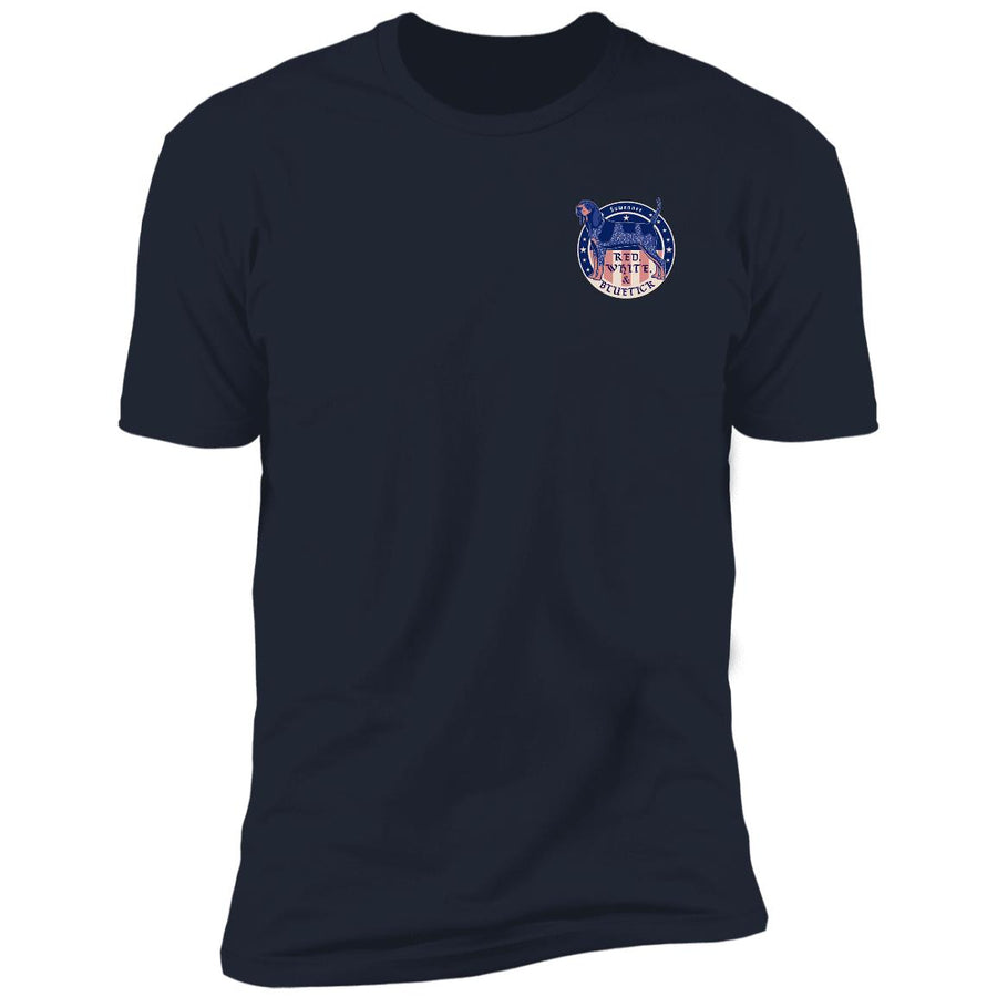 Red White & Bluetick™ Badge :: Mens SS American Flag Tshirt :: Americana