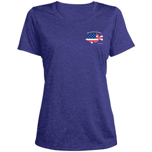 Red White & Bluegill™ :: Womens SS American Flag Performance