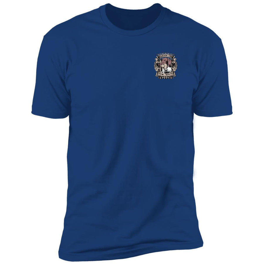 Pardon The Fowl Mouth™ Quail :: Mens SS Tshirt :: Fowl Language™