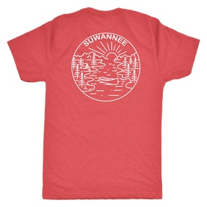 Camping Serenity Scene Line Art - Mens Tshirt - SS/LS - Suwannee™