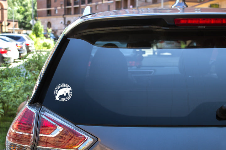 Save Humanatee v2 - Window Decal - White - Suwannee™
