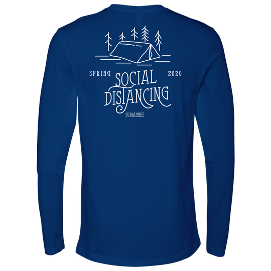 Social Distancing Mens Camping Tshirt