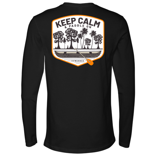 Keep Calm Canoe - Mens Tshirt - LS - Suwannee™