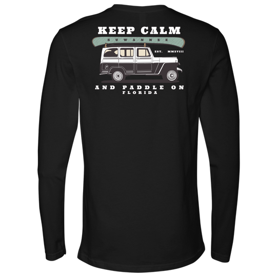 Keep Calm & Paddle On - Mens Unisex Tshirt - LS - Suwannee™