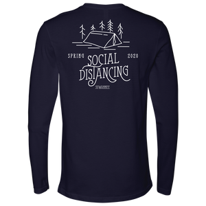Social Distancing Mens Camping Tshirt