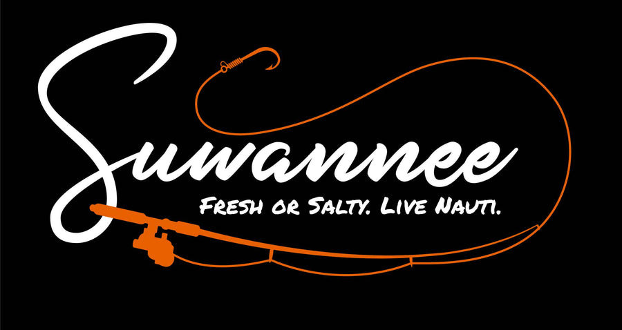 Fresh or Salty Fishing Pole :: Snapback Trucker Hat :: Suwannee™