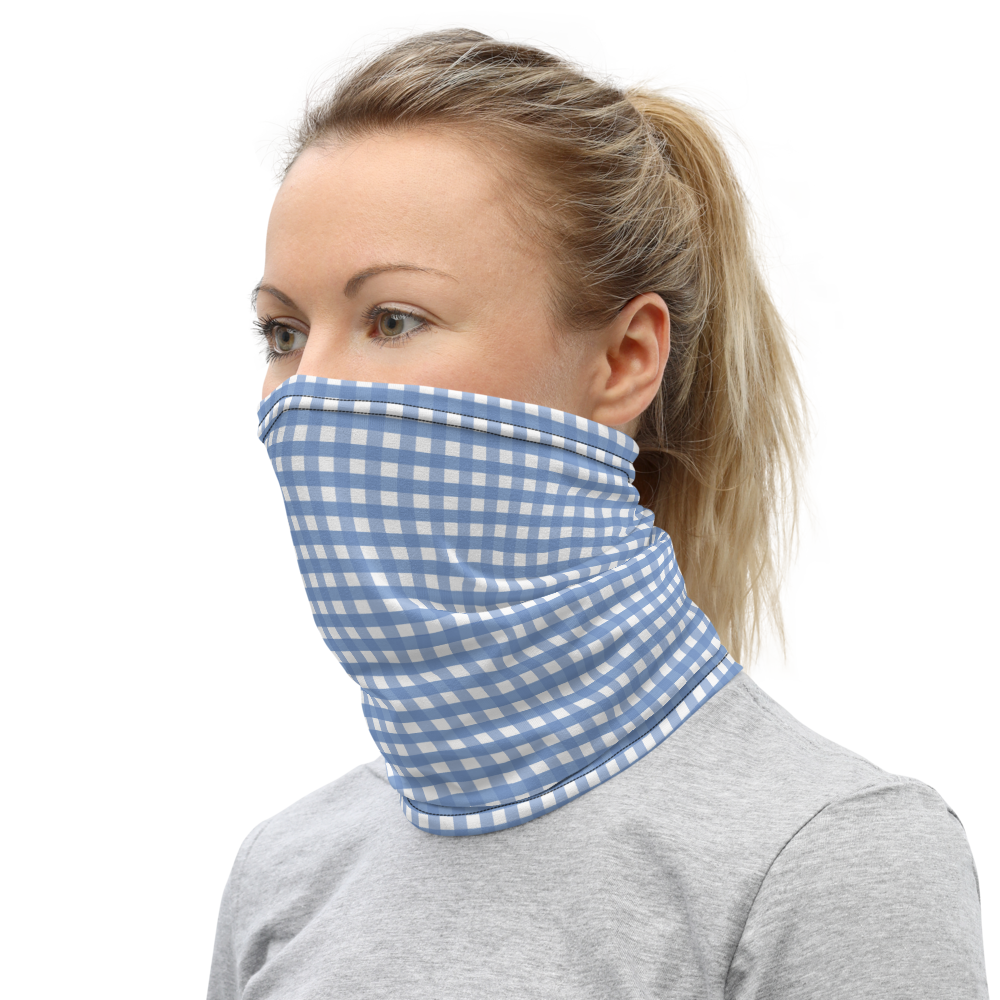 Small Blue Plaid - Face Mask Cover & Neck Gaiter - Suwannee™