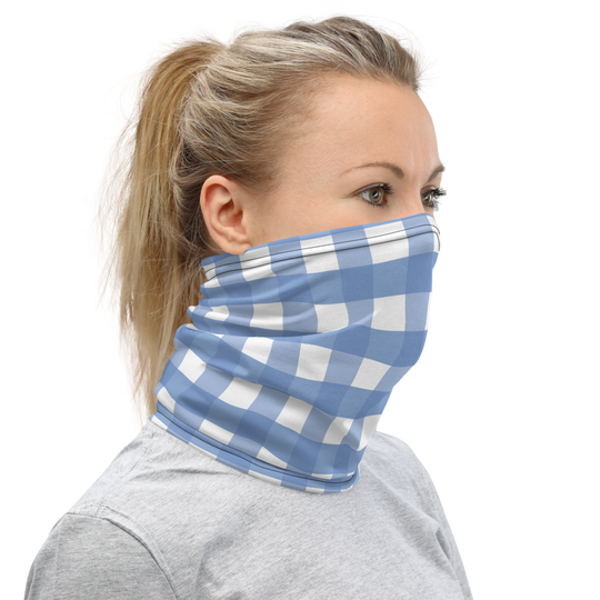 Large Blue Plaid - Face Mask Cover & Neck Gaiter - Suwannee™