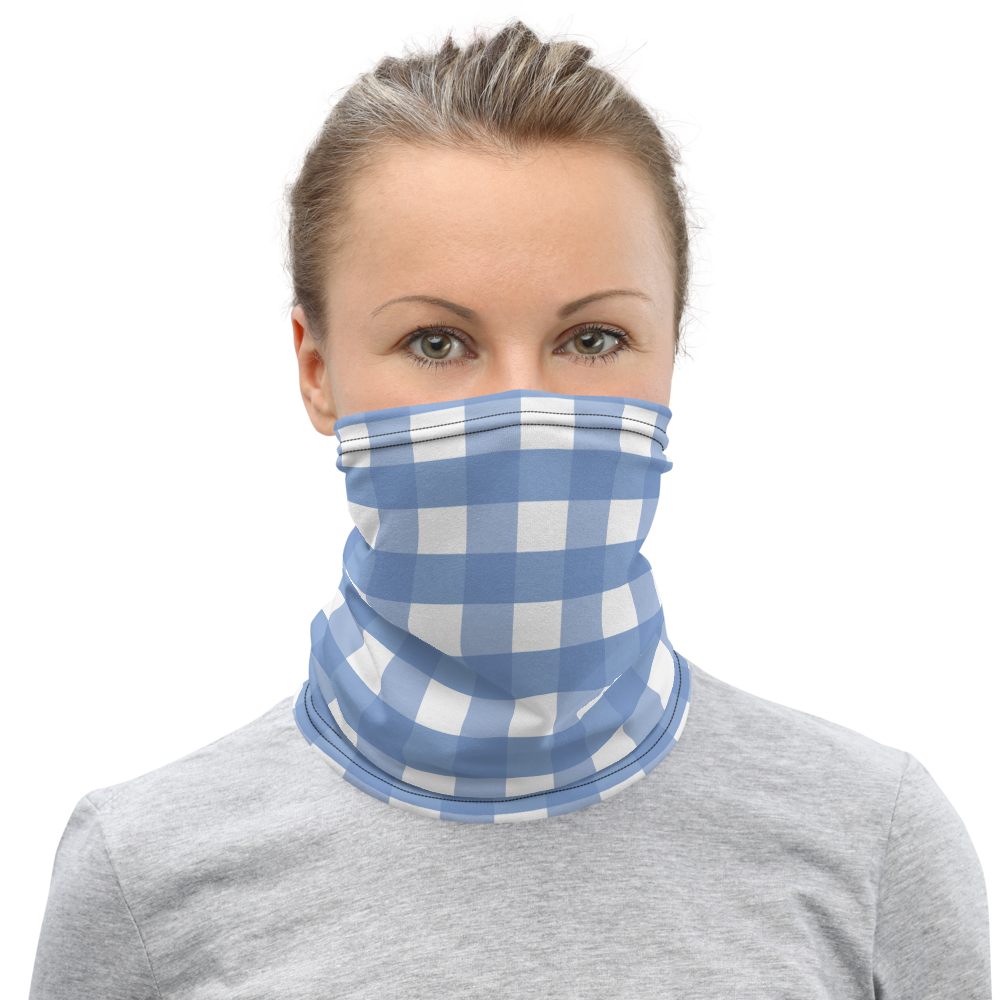 Large Blue Plaid - Face Mask Cover & Neck Gaiter - Suwannee™