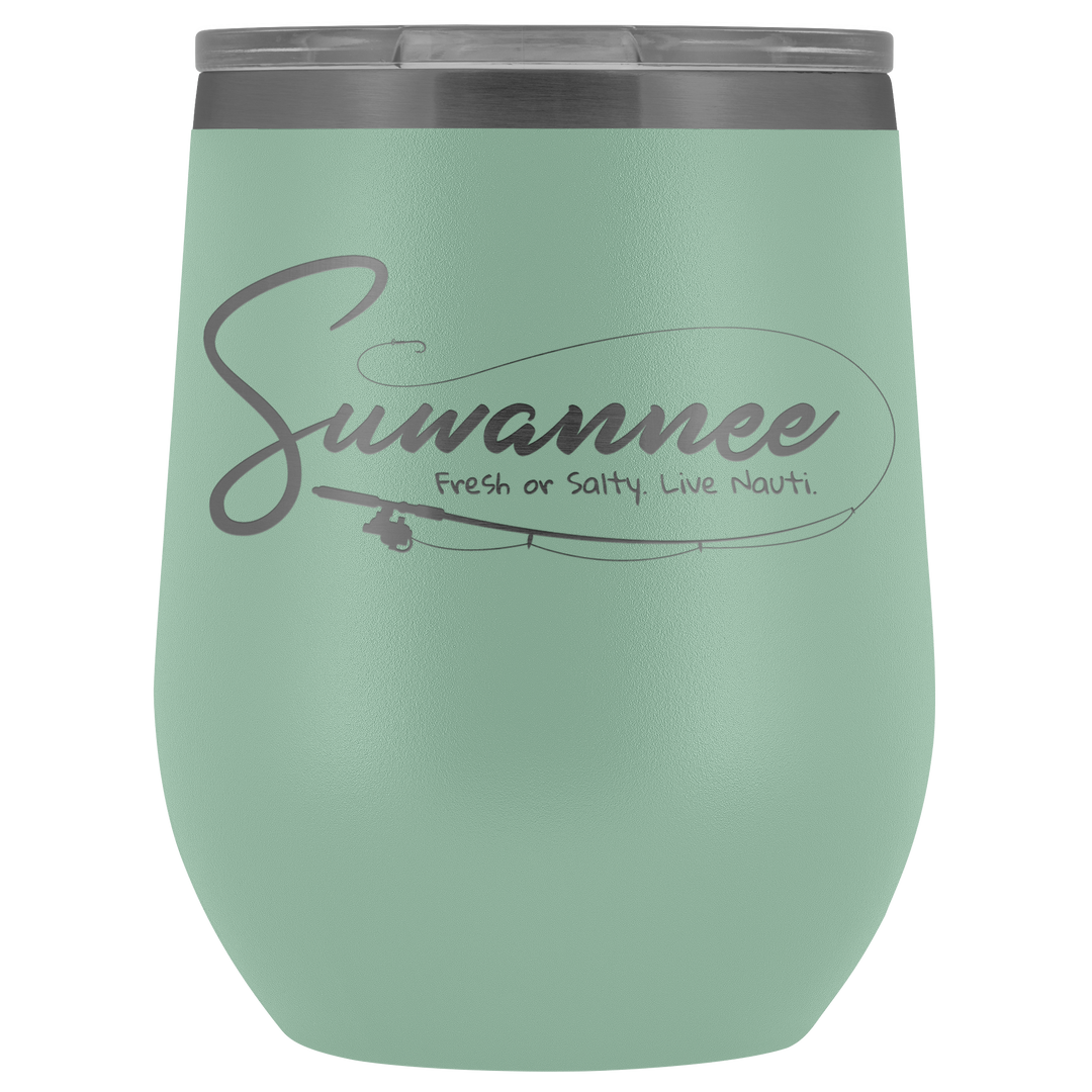 Fresh or Salty Fishing Pole - Wine Tumbler - Suwannee™