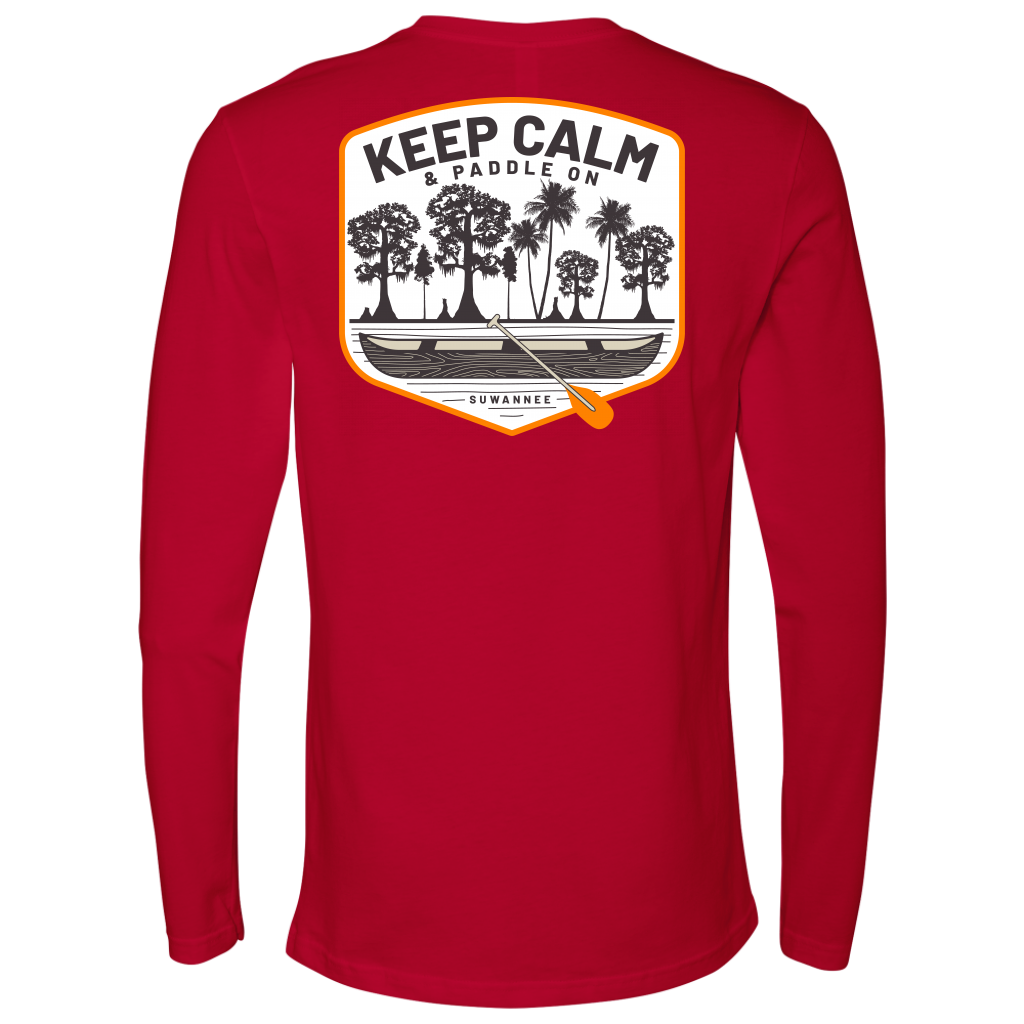Keep Calm Canoe - Mens Tshirt - LS - Suwannee™