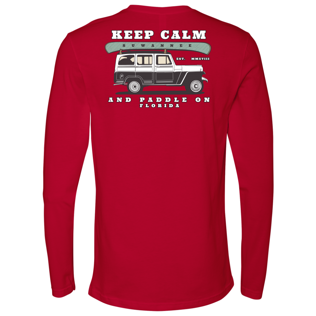 Keep Calm & Paddle On - Mens Unisex Tshirt - LS - Suwannee™