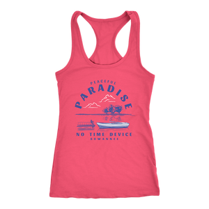 Peaceful Paradise Dock - Womens Racerback Tank - Suwannee™