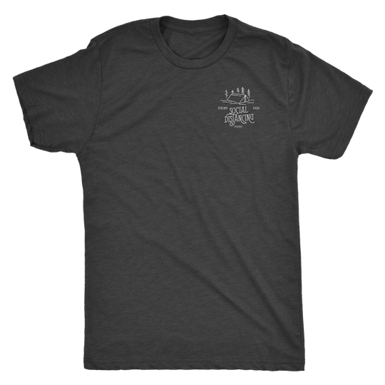 Social Distancing Mens Camping Tshirt